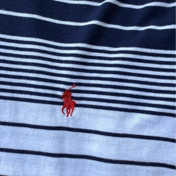 Polo by Ralph Lauren Navy and White Striped Hoodie - Picture 4 of 4